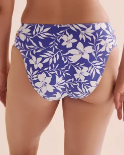 Blue Coastal Mid Rise Bikini Bottom*Women Bikini Bottoms