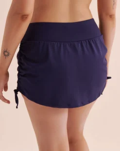 Blue Coastal Swim Skirt*Women Bikini Bottoms