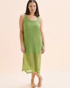 TURQUOISE COUTURE Crochet Dress*Women Dresses