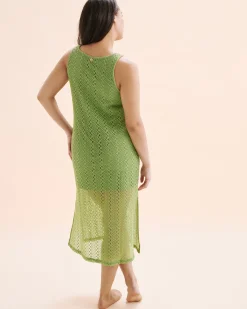 TURQUOISE COUTURE Crochet Dress*Women Dresses