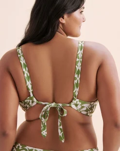 D Cup Plunge Bikini Top*Women D Cup & Up|Bikini Tops