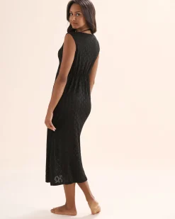 Eyelet Maxi Dress*Women Dresses