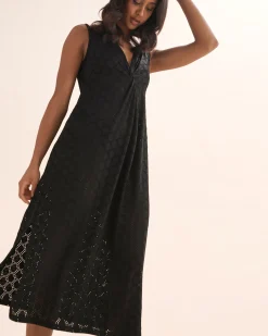 Eyelet Maxi Dress*Women Dresses