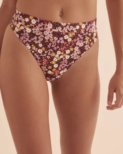 Field Of Dreams High Waist Thong Bikini Bottom*Women Bikini Bottoms