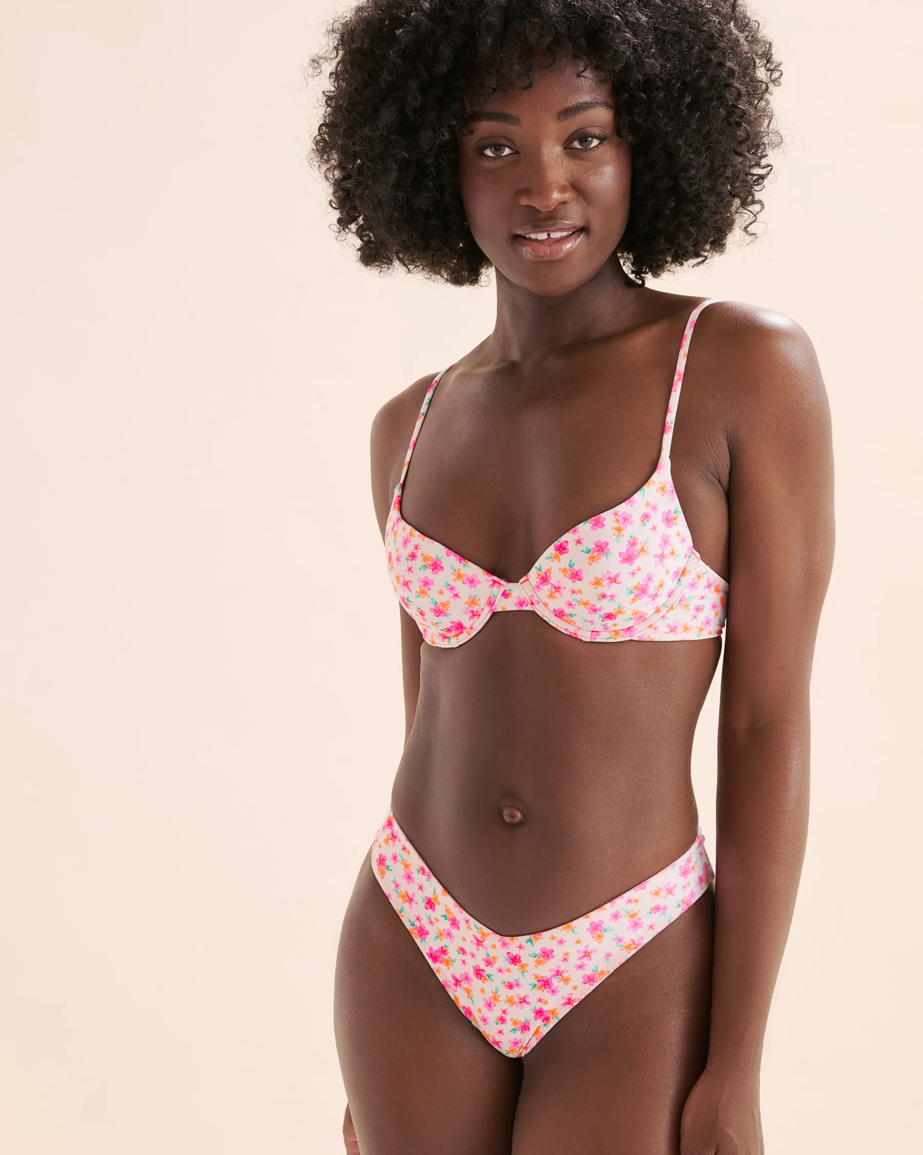 Flamingo Flora Underwire Plunge Bikini Top*Women Bikini Tops