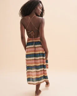 Gerri Striped Long Dress*Women Dresses
