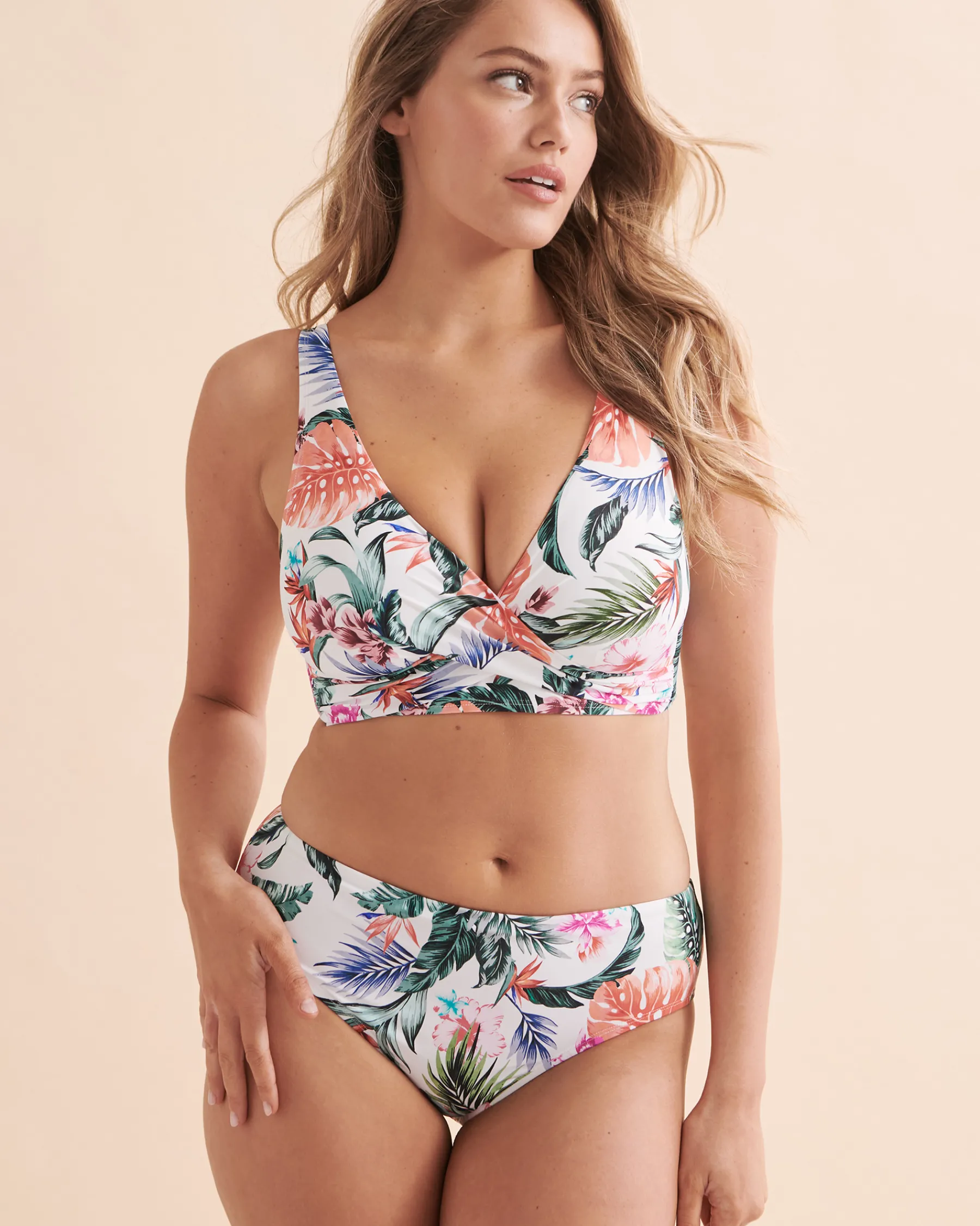 Hawaiian Terrace Vera Plunge Bikini Top*Women Bikini Tops