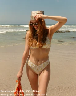 Lemon Garden Bralette Bikini Top*Women Bikini Tops