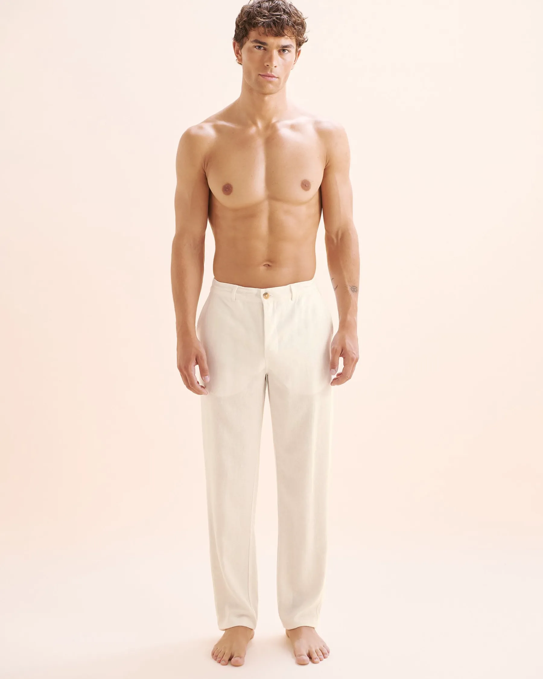 Linen Blend Pants* Pants