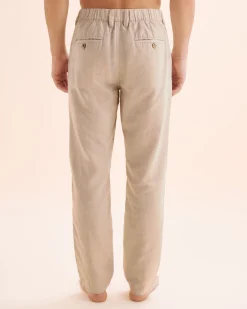 PUBLIC BEACH Linen Blend Pants* Pants