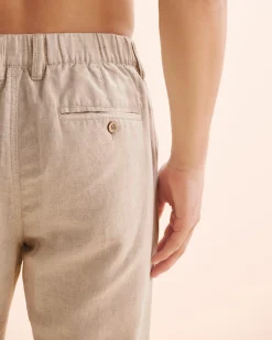 PUBLIC BEACH Linen Blend Pants* Pants