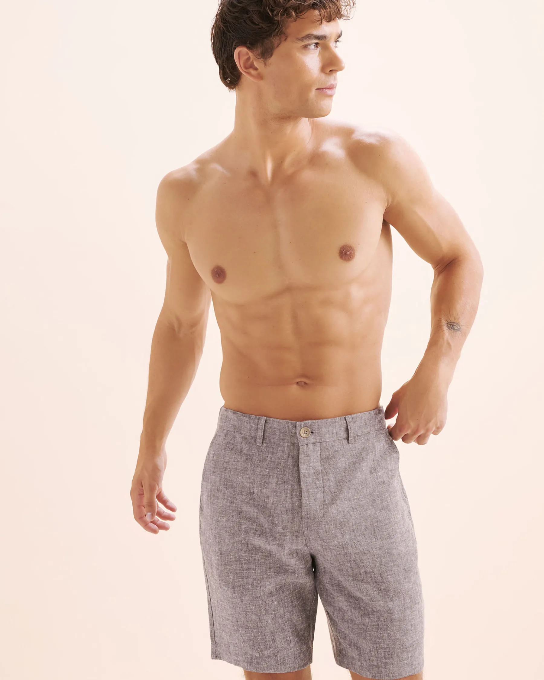Linen Blend Shorts* Pants|Shorts