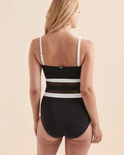 Meshing Around Bandeau One-piece Swimsuit*Women One-Piece