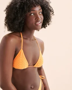 ROXY Mini Tiki Crochet Triangle Bikini Top*Women Bikini Tops