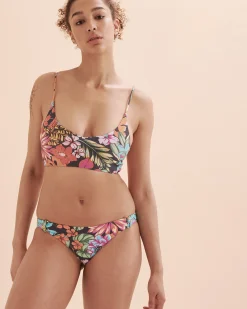 Reina Tropical Low Rise Bikini Bottom*Women Bikini Bottoms
