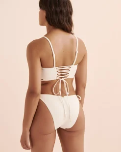 MY BIKINI STORY Ribbed Bandeau Bikini Top*Women Bikini Tops