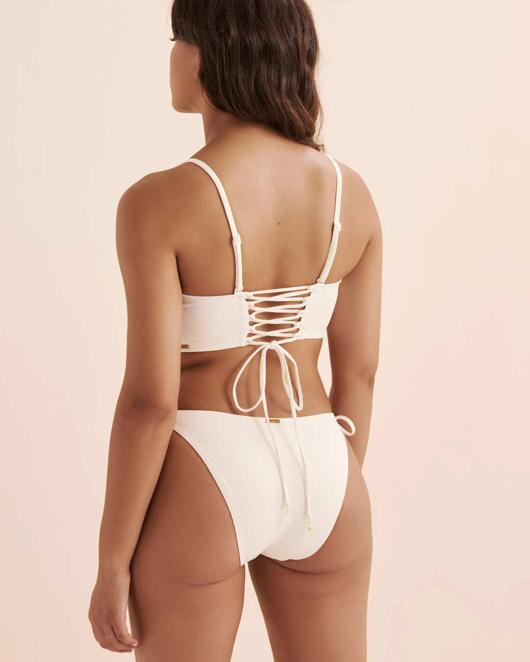 MY BIKINI STORY Ribbed Bandeau Bikini Top*Women Bikini Tops