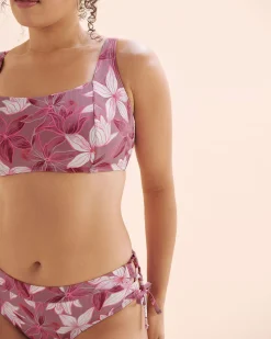 Ribbed D Cup Bralette Bikini Top*Women D Cup & Up|Bikini Tops