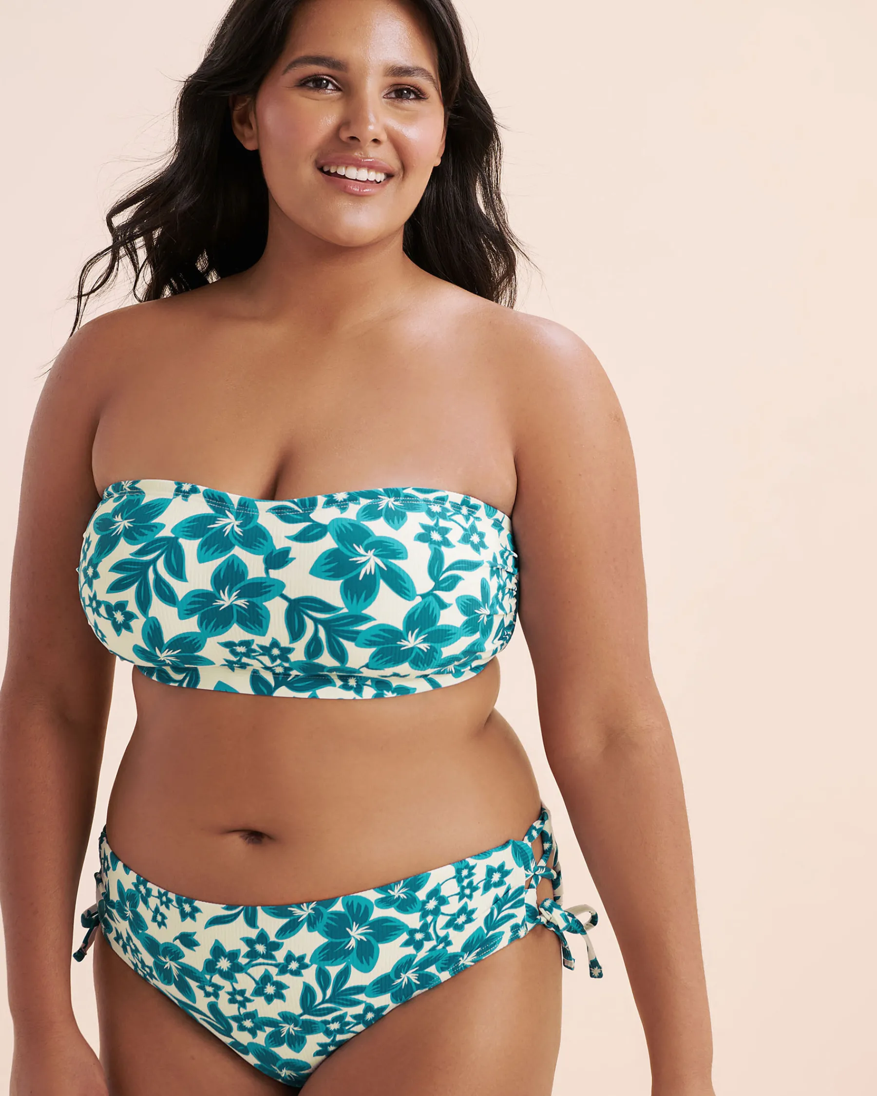 Ribbed Mid Rise Bikini Bottom*Women Bikini Bottoms