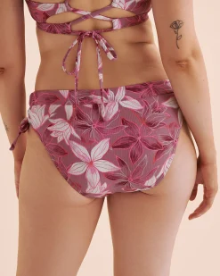 EAU DE SEA Ribbed Mid-Rise Bikini Bottom*Women Bikini Bottoms