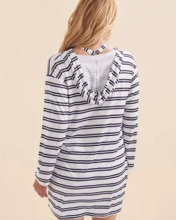 Set Sail Long Sleeve Hooded Tunic*Women Kimonos & Cover Ups
