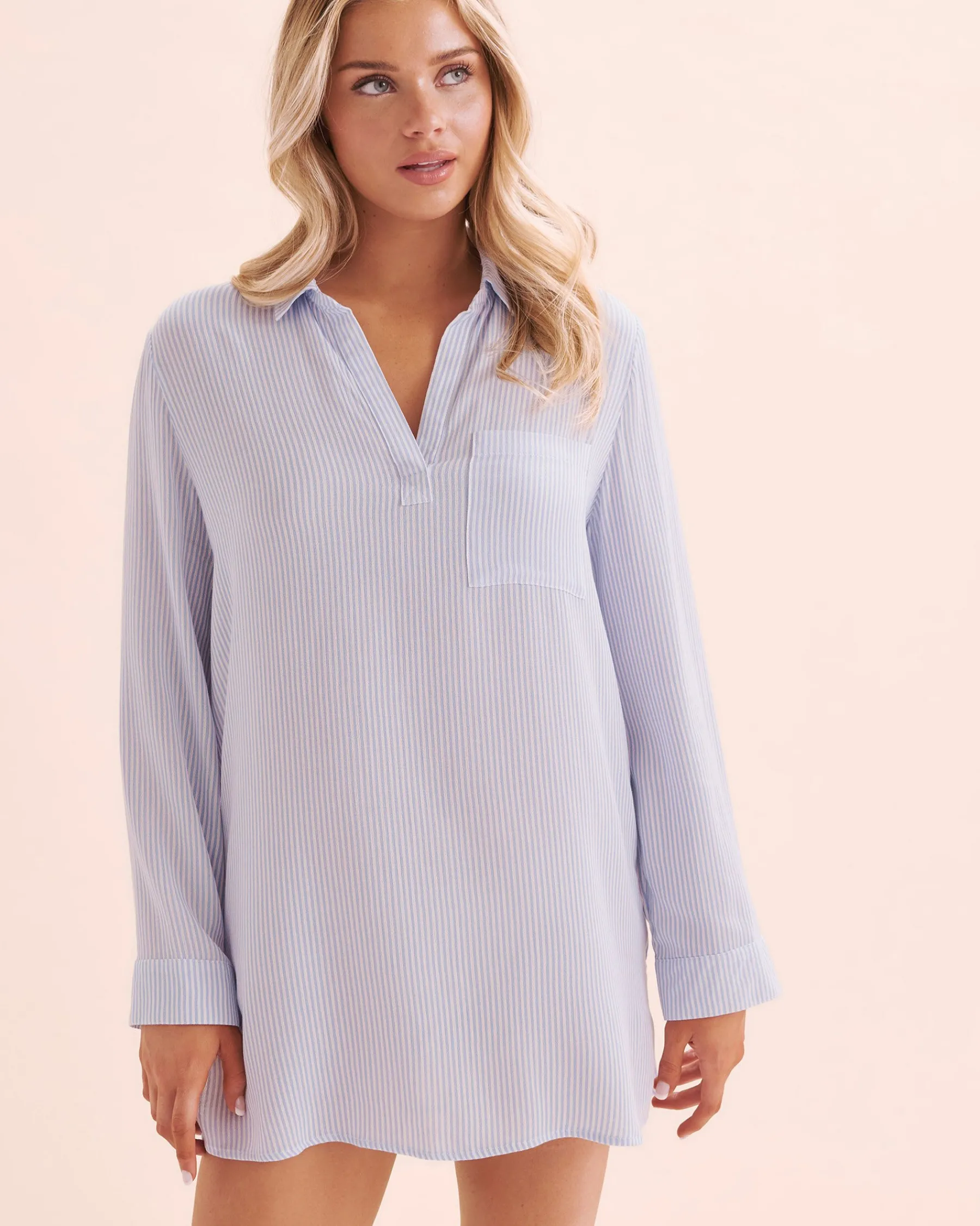 Striped Gauze Shirt*Women Shirts|Kimonos & Cover Ups