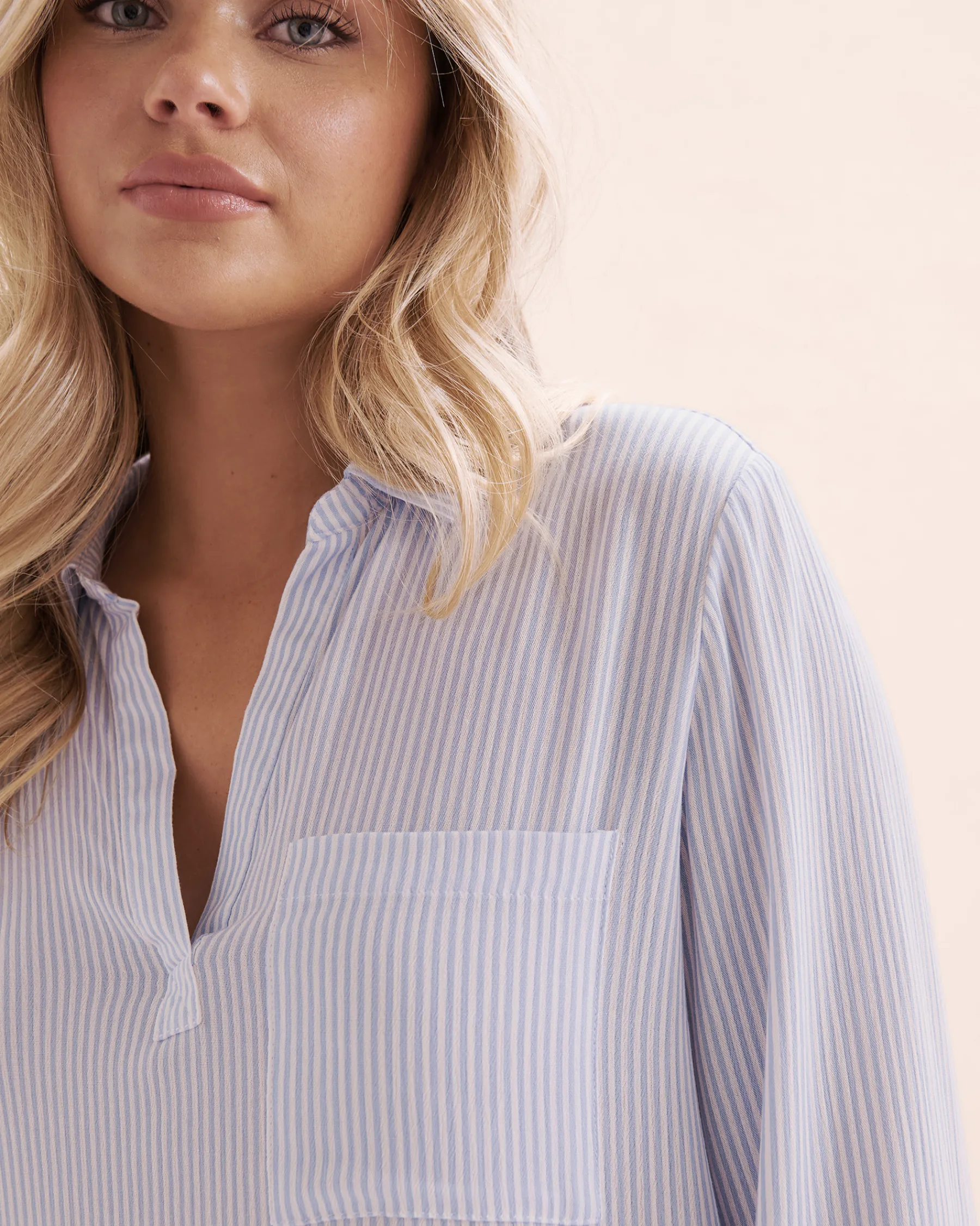 Striped Gauze Shirt*Women Shirts|Kimonos & Cover Ups