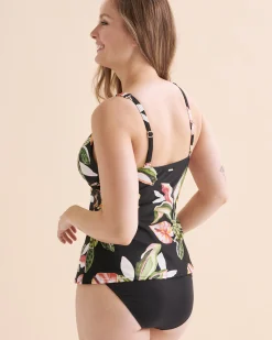 Sundown Cross Front Tankini Top*Women Tankinis