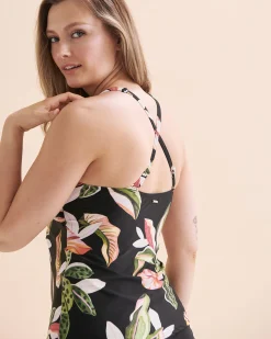 Sundown Cross Front Tankini Top*Women Tankinis