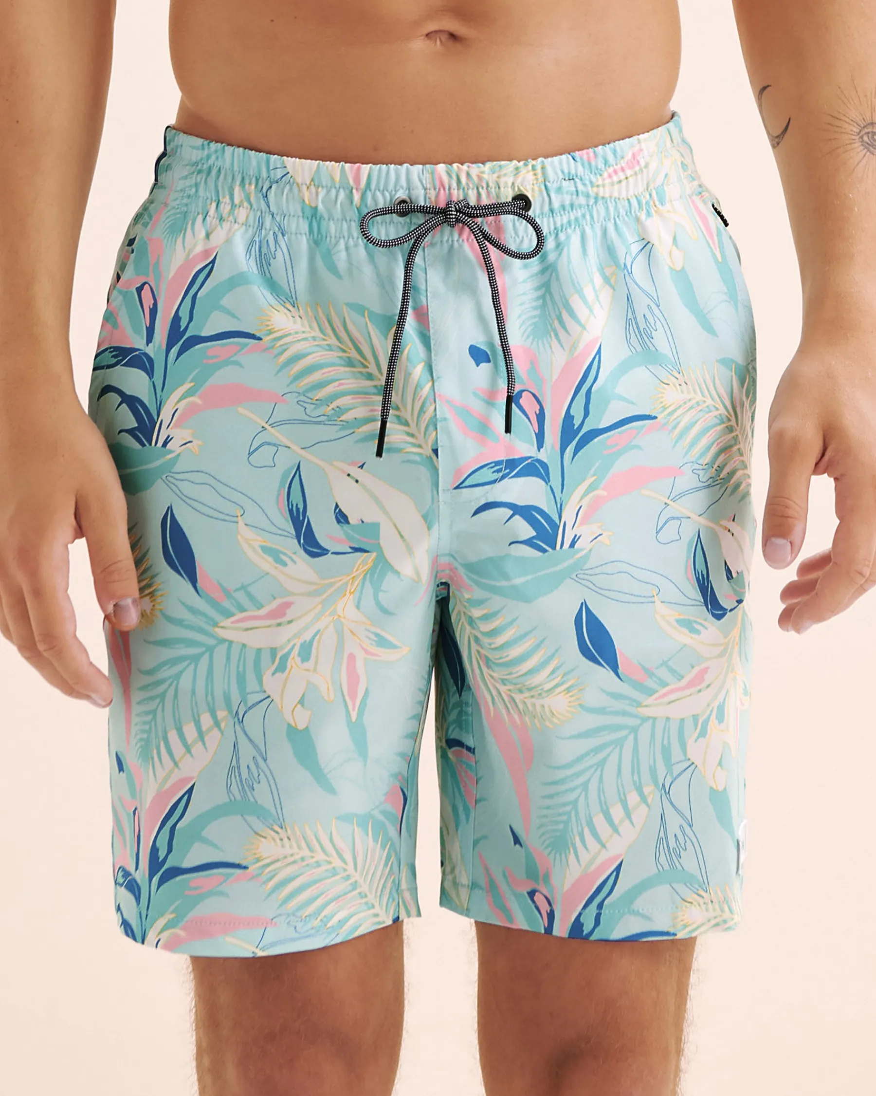 LUCKY ALOHA Tides Mesh Liner Volley Swimsuit* Volley Shorts